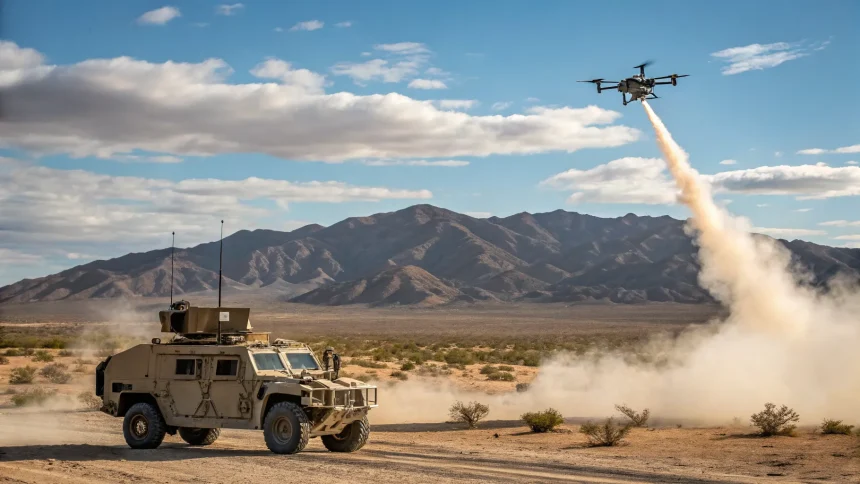 military laser downs cbp drone