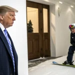 president criticizes skier patriotism comment
