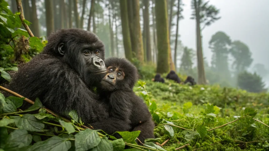 rare twin gorillas born virunga