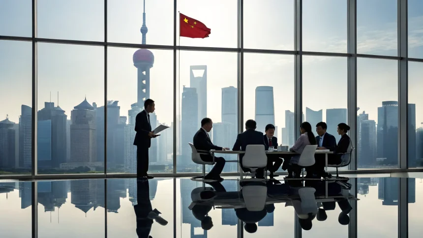 china lowers growth target percent