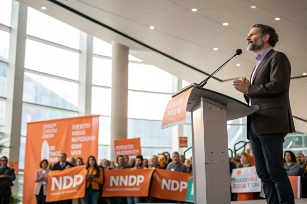 ndp leader advocates public ownership expansion