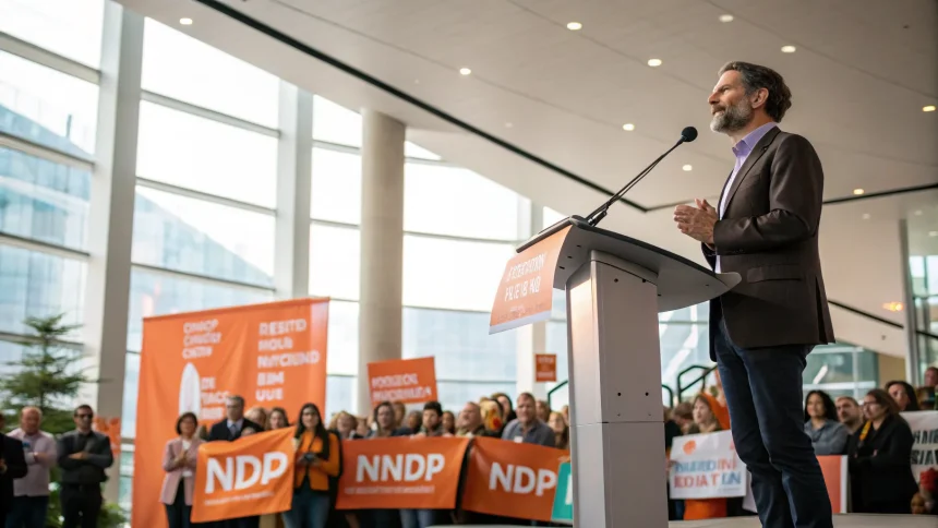 ndp leader advocates public ownership expansion