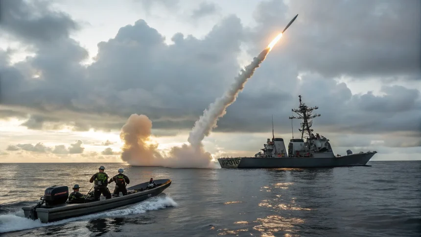 us strike sinks smuggling boat