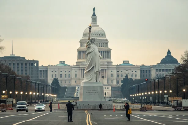 white house condemns large statue