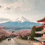 fuji photo attracts tourist crowds