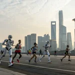 humanoid robots outpace runners beijing