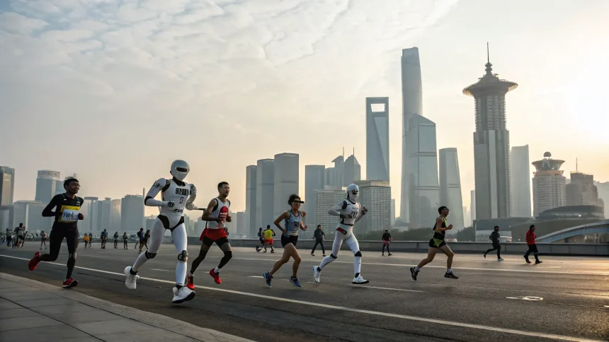 humanoid robots outpace runners beijing
