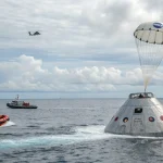 orion splashdown artemis test complete
