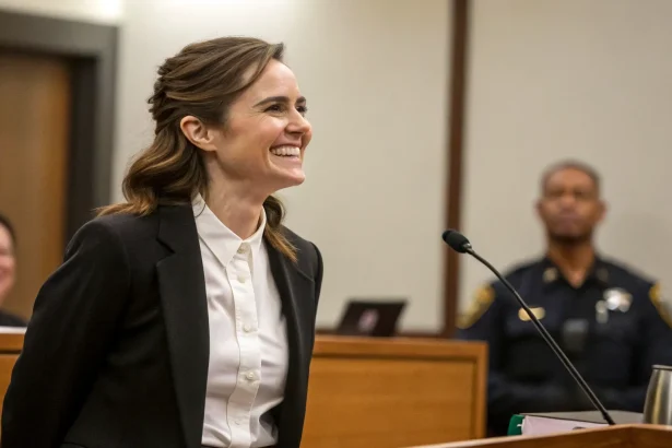 smiling suspect appears in case