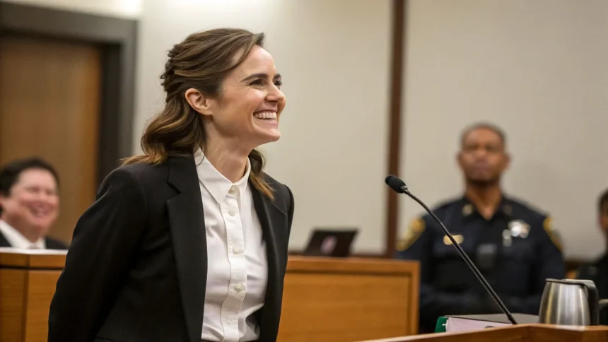 smiling suspect appears in case