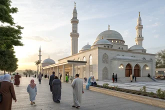 global mosque welcomes english worshippers