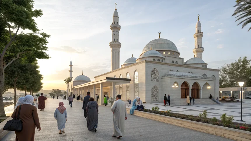 global mosque welcomes english worshippers