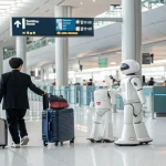 haneda tests humanoid robots luggage