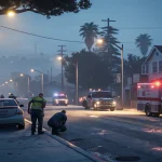 overnight emergency draws first responders