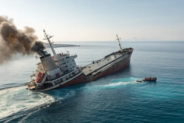 russian ship sinks nuclear cargo