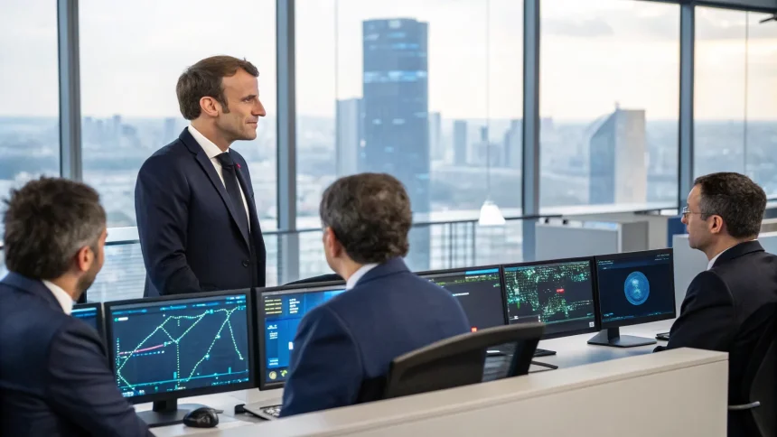 macron courts tech leaders boost ai