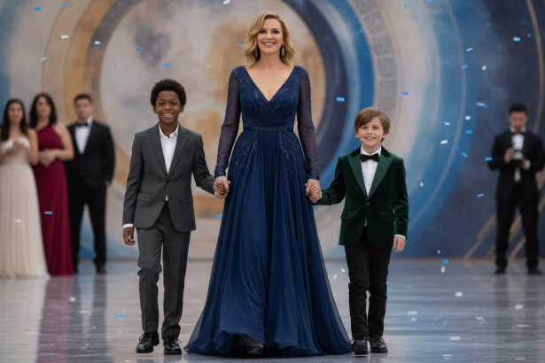 actress brings kids to premiere