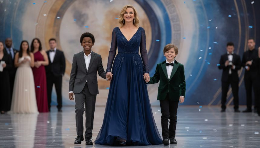 actress brings kids to premiere
