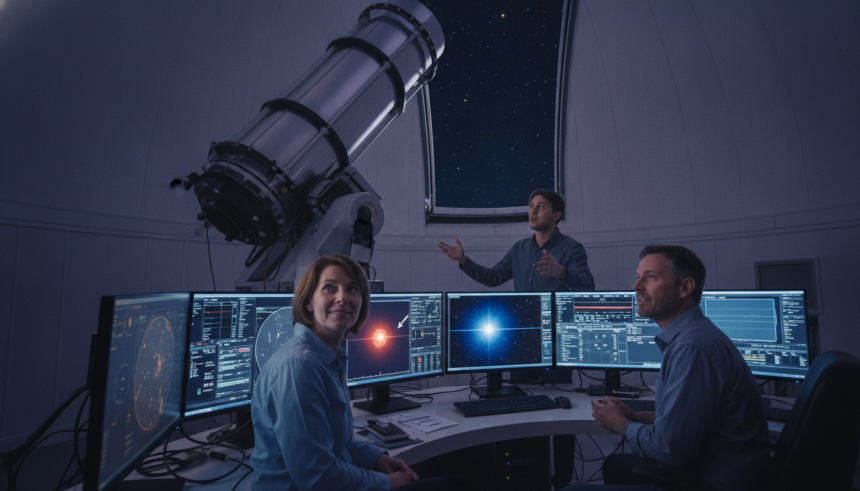 astronomers discover dim distant planet
