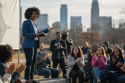 charlotte woman masters public speaking