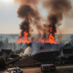 heatwave wildfire near paris france