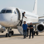 indy flight diverts door scare