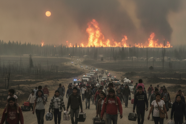 wildfires force evacuations spain france