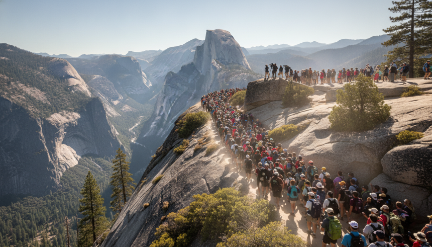 yosemite trails crowding concerns rise