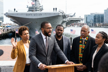 black leaders challenge navy carrier