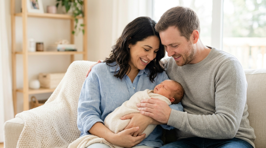 couple announces arrival of first child
