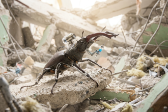 cyborg insects deliver emergency medical aid