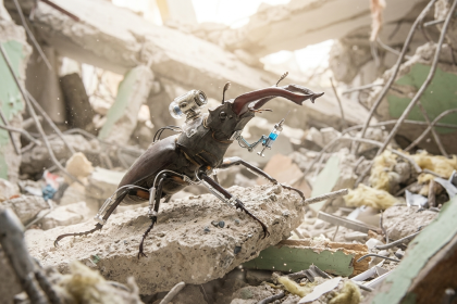 cyborg insects deliver emergency medical aid