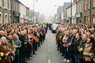 fans sing ahead swansea funeral
