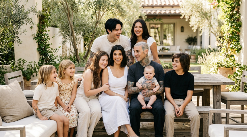 kardashian barker raise seven children