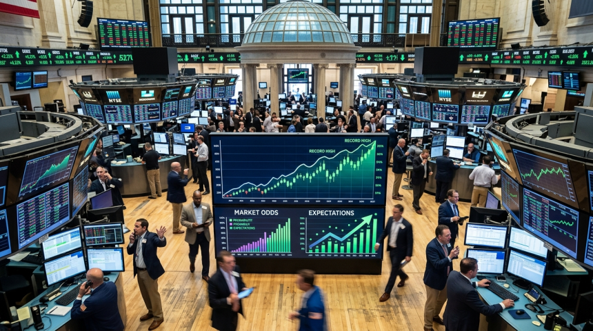 market odds rise after record rally