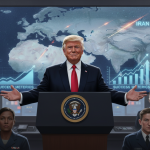 trump celebrates iran military strikes