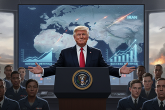 trump celebrates iran military strikes