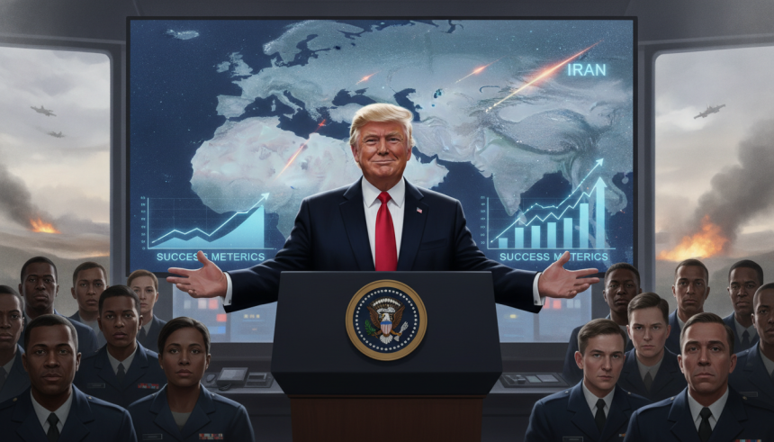 trump celebrates iran military strikes