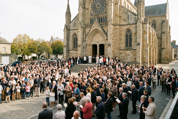 church reach france large turnout