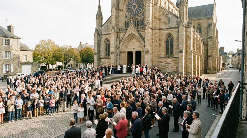 church reach france large turnout