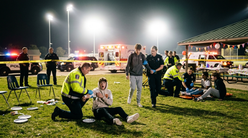 georgia park shootout wounds twelve teens