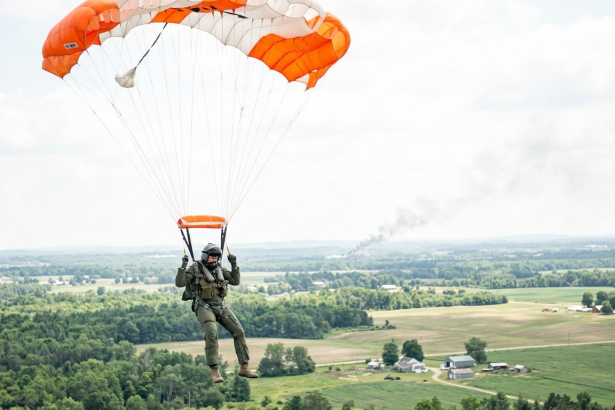 pilot ejects safely from guard jet