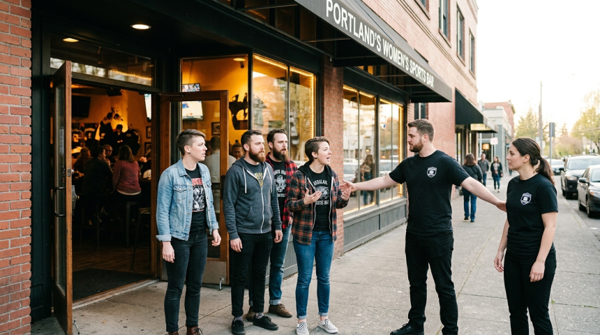 women sports bar portland removed