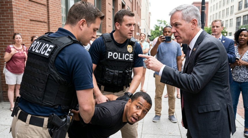 congressman says man pinned citizen