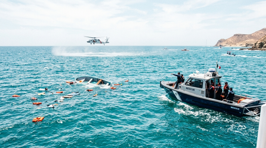 eleven missing boat capsizes baja