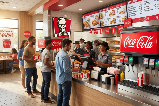 kfc switches restaurants coca cola