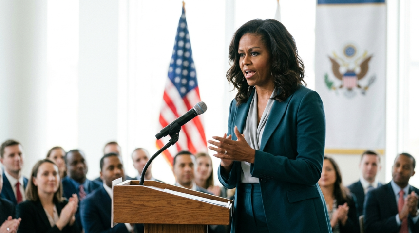 michelle obama rebukes birtherism tribute