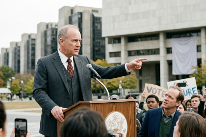 president defends complexes husted faces voters