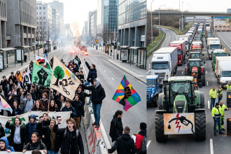 youth protests fuel blockades disrupt cities